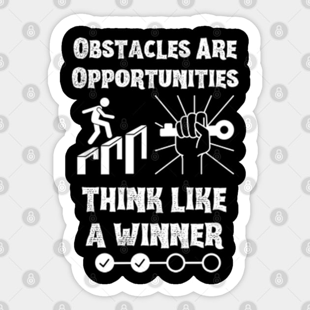 Obstacles Are Opportunities Sticker by Linys